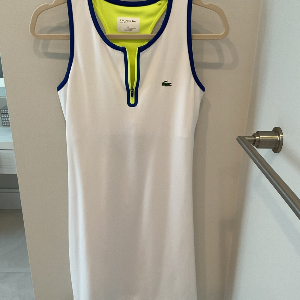 Lacoste white tennis activewear dress size FR 40 US 8
